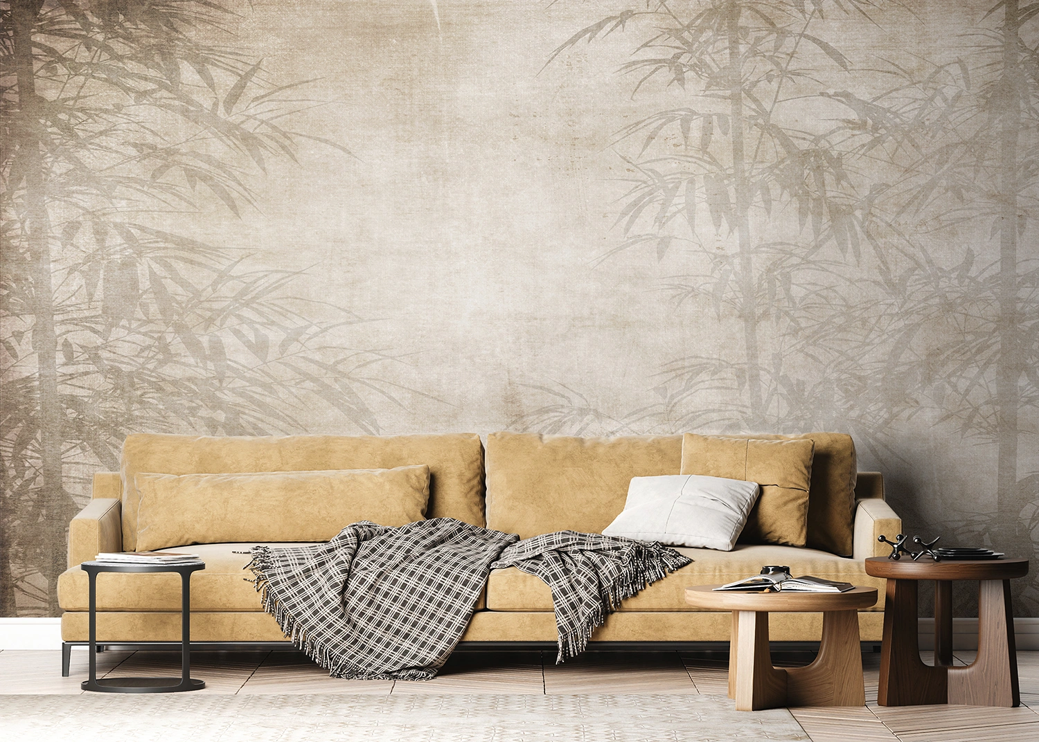 Custom Size Wall Mural Bamboo Forest | Premium Non-Woven Wallpaper | FT5P3069 4