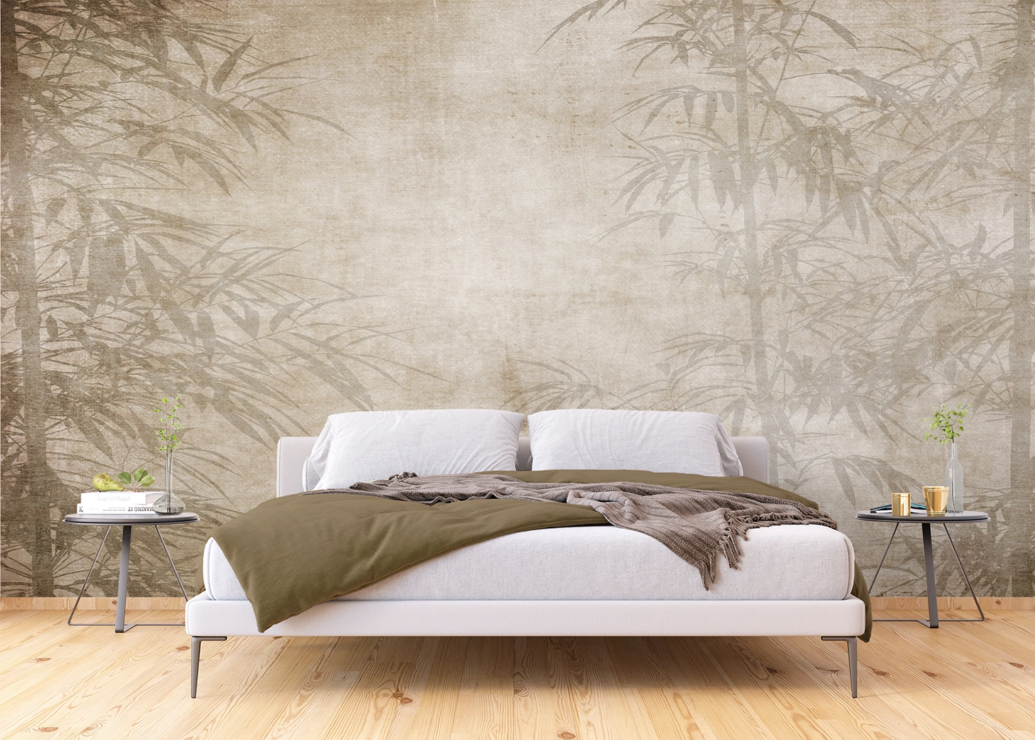 Custom Size Wall Mural Bamboo Forest | Premium Non-Woven Wallpaper | FT5P3069